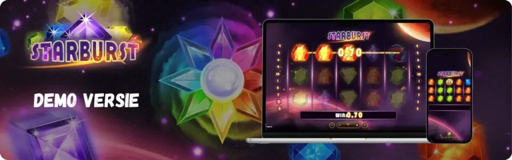 Starburst demo versie met expanding wilds