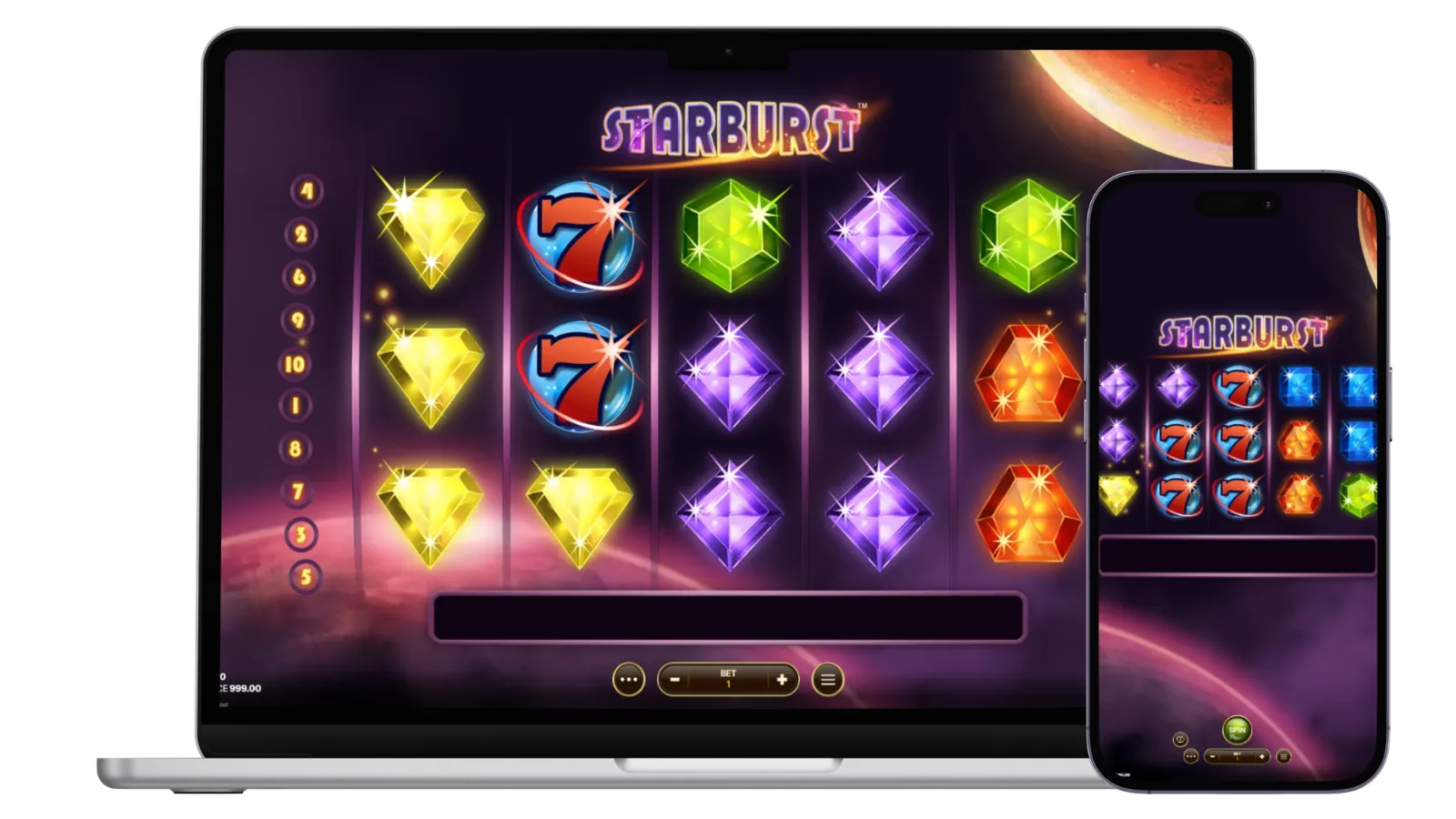 Starburst slot logo