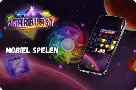 Starburst mobile gameplay op smartphone