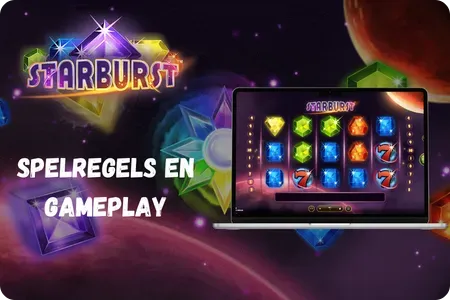 Starburst gameplay met expanding wilds en respins