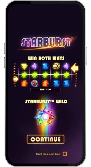 Starburst met expanding wild en win both ways
