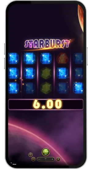 Starburst uitbetaling na succesvolle spin